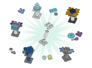 LEGO EG00129-1 Cufflinks — 47 pieces, Other theme
