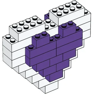 LEGO HEART-1 Heart — 34 pieces, released 2022