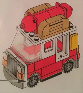 LEGO HOTDOGTRUCK-1 Hot Dog Truck — 77 pieces, released 2020