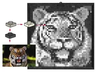 LEGO Mosaic Tiger
