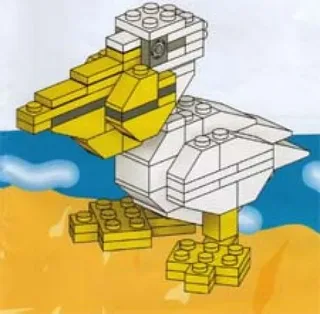 LEGO LLCA03-1 Pelican Sculpture — 83 pieces, released 2000