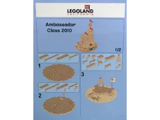 LEGO LLCA52-1 Sand Castle - Ambassador Class 2010 (LLCA Ambassador Pass Exclusive) — 229 pieces, Legoland Parks theme