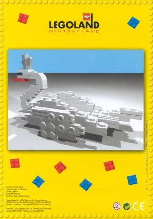 LEGO LLSWAN-1 Swan (Legoland Deutschland) — 72 pieces, Legoland Parks theme