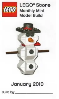 LEGO MMMB018-1 Snowman — 55 pieces, LEGO Brand Store theme