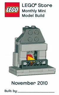 LEGO MMMB031-1 Fire Place — 41 pieces, LEGO Brand Store theme