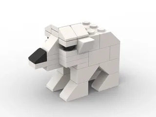 LEGO MMMB033-1 Polar Bear — 45 pieces, released 2011