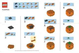 LEGO PUMPKIN-1 Pumpkin — 40 pieces, released 2011