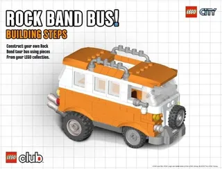 LEGO ROCKBAND-1 Rock Band Bus — 258 pieces, released 2009