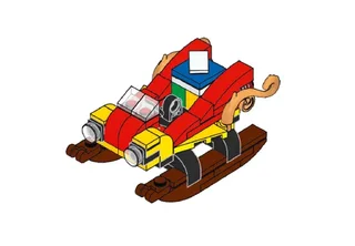 LEGO SLEIGHORNAMENT-1 Rocket Sleigh Ornament — 75 pieces, released 2020